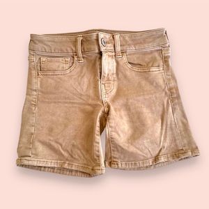 American Eagle Midi Khaki Shorts